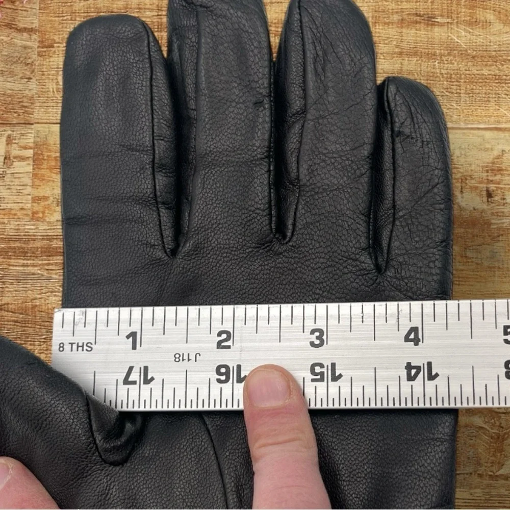 FOWNES Women's Leather Sherpa Lined Gloves Size Large